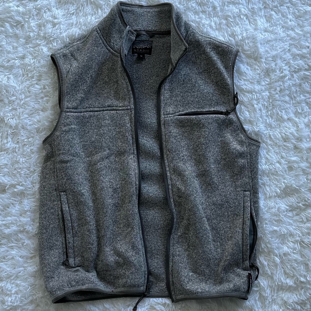 Grey Nordic Vest